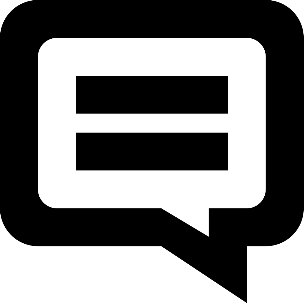 Speech Bubble With Text Comments - Speech Balloon (981x980)