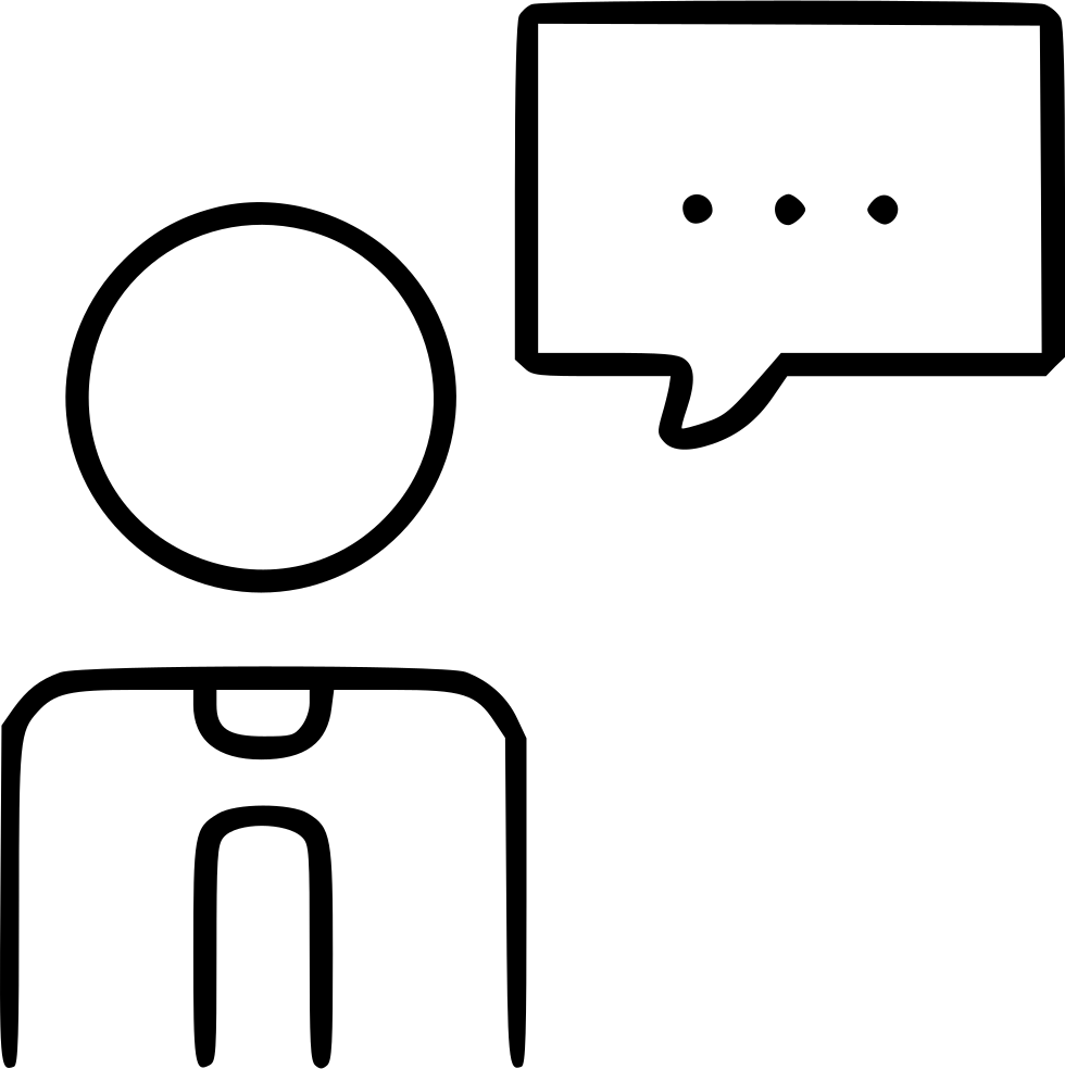 Man Speech Square Chat Thinking Text Cloud Comments - Screenshot (980x984)