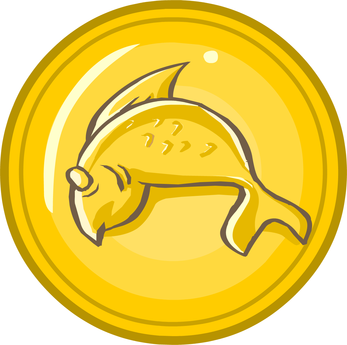 Club Penguin Gold Coin Clip Art - Coin Png (1368x1358)