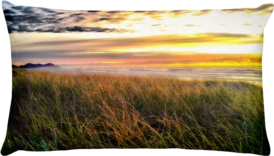 Australian Beach Sunrise Bed Pillow - Cushion (1000x1000)