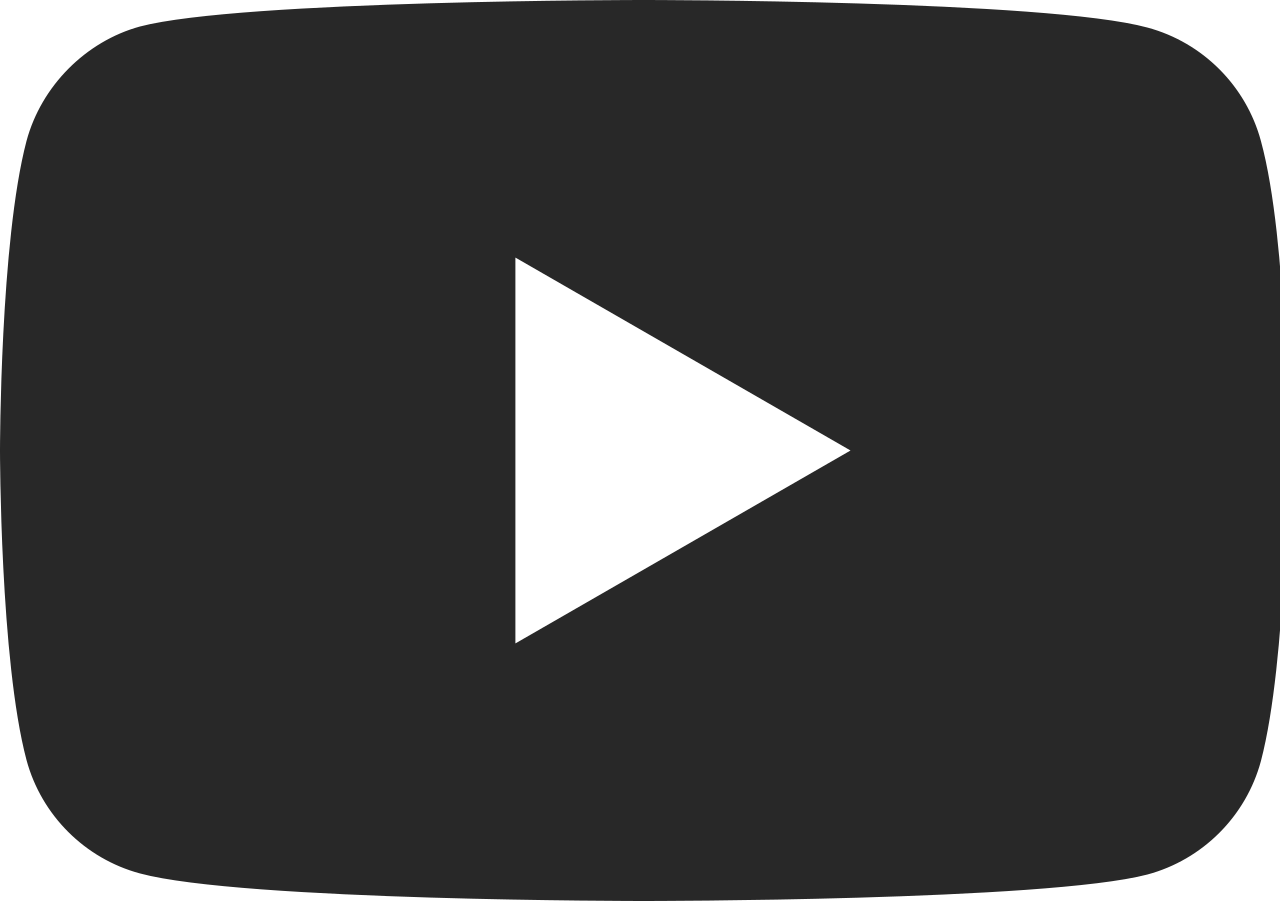 Youtube Dark Icon - Black Youtube Logo Png (1280x901)