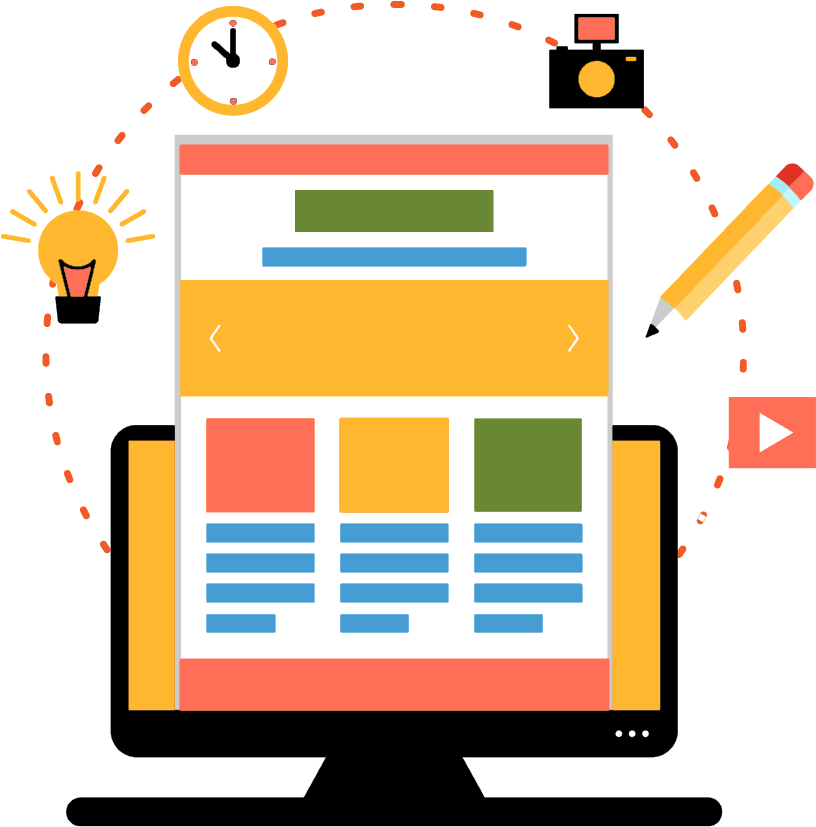 Seo Clipart Web Design - Web Development Png (846x864)