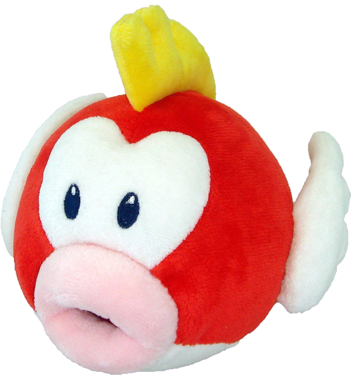 Super Mario Bros - Mario Cheep Cheep Plush (1000x1000)