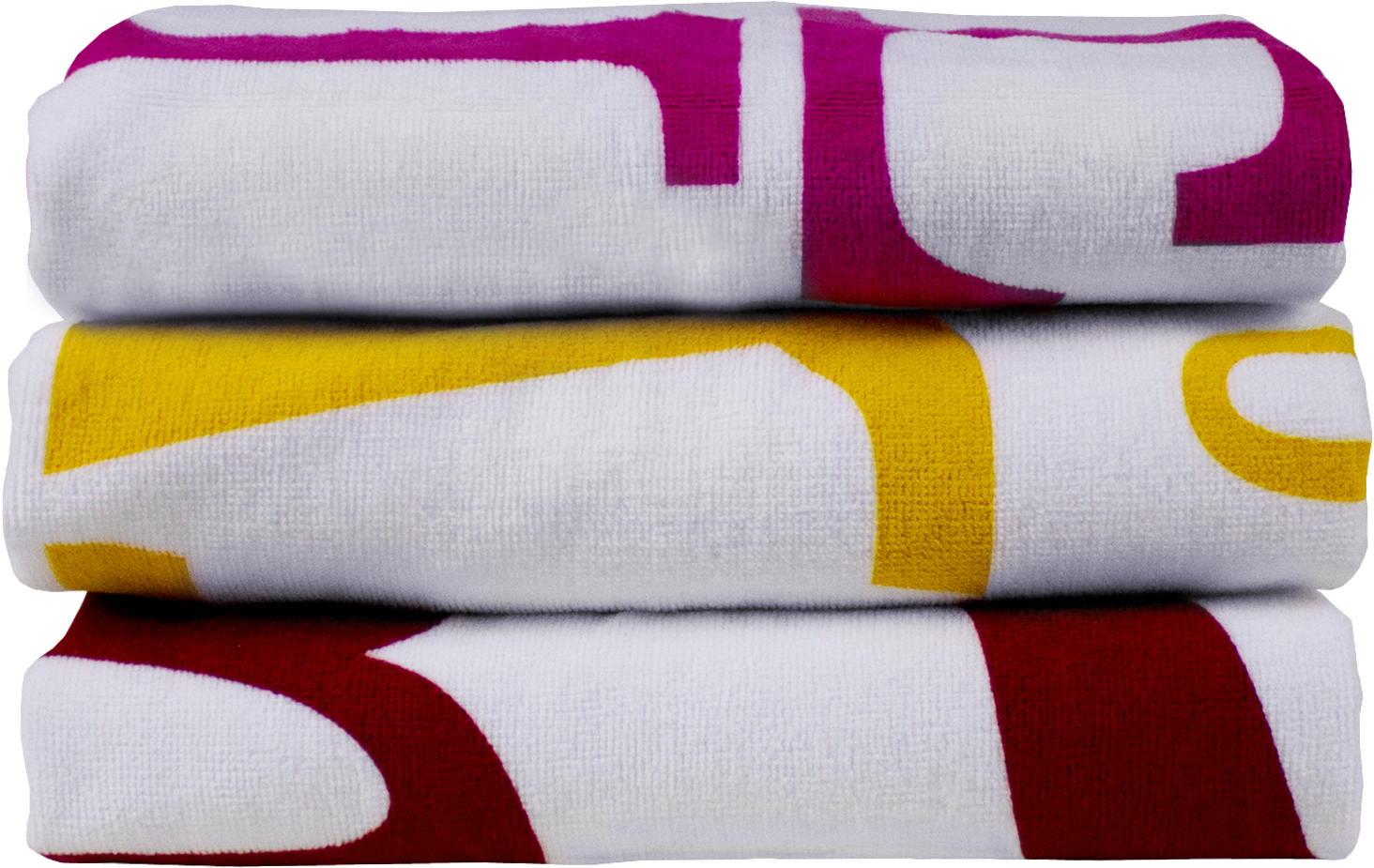 Catalina White Beach Towel - Patchwork (1600x1600)