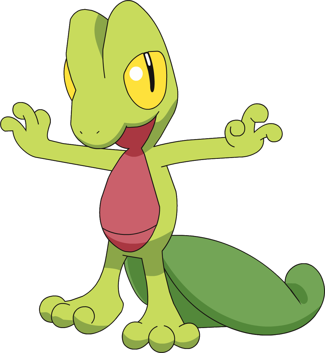 Anime Clipart Pokemon - Treecko Pokemon (1132x1231)