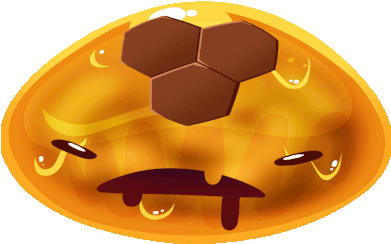 Honey Slime By Bugzy111 - Slime Rancher Slimes Gif (390x320)
