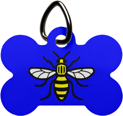 Manchester Bee Dog Bone Pet Tag - Manchester Bee One Size Fits Most Knit Cap (480x480)