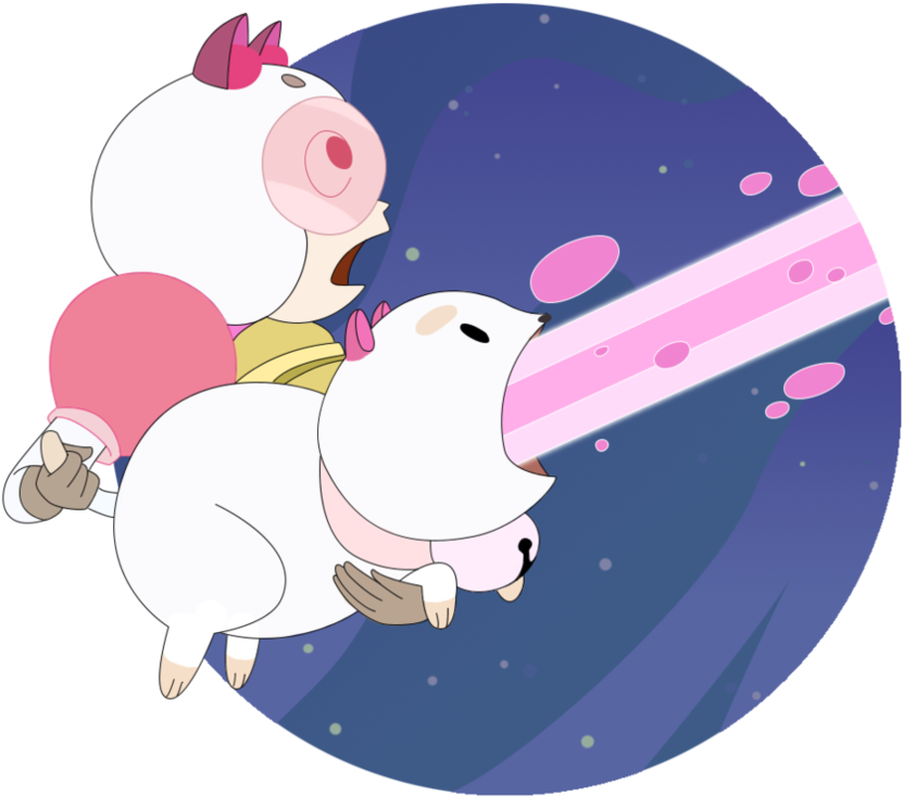 Bee And Puppycat Laser By Everay - Bee And Puppycat No Background (894x894)