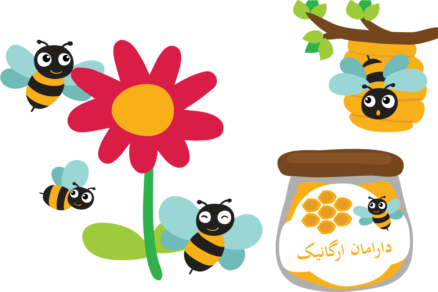 European Dark Bee Beehive Queen Bee Clip Art - Bee (1700x1000)