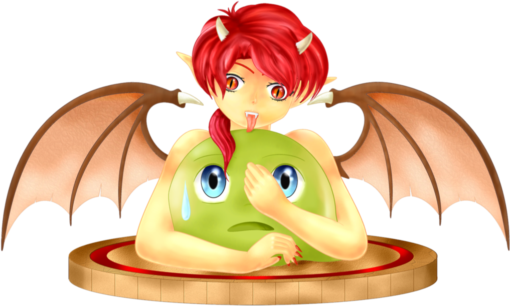Chibi Demon And Tasteful Slime By Aciampal - Manga (1085x736)