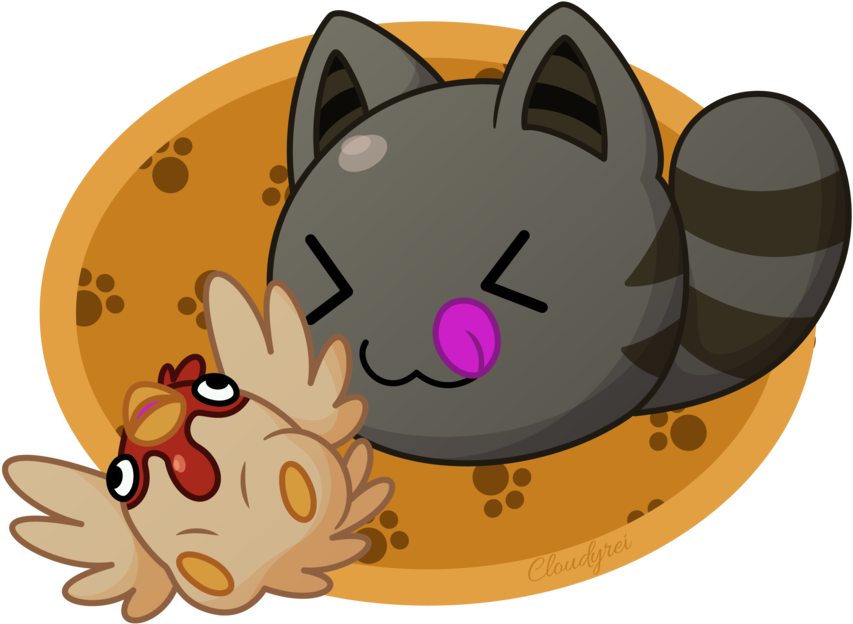 Tabby Slime By Cloudyrei - Digital Art (900x677)