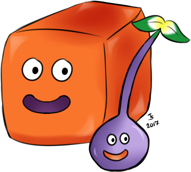 Tree And Box Slime By Tibby-san - Tree And Box Slime By Tibby-san (676x633)