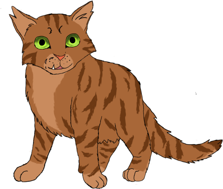 How To Draw A Warrior Cat Hunting For Kids - California Spangled (999x799)