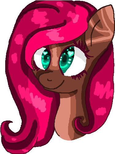 Artist Needed, Bust, Cute, Face, Happy, Head, Heart - Cartoon (500x500)