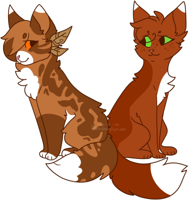 Leafpool And Squirrelflight As Humans - Lehtilampi (500x417)