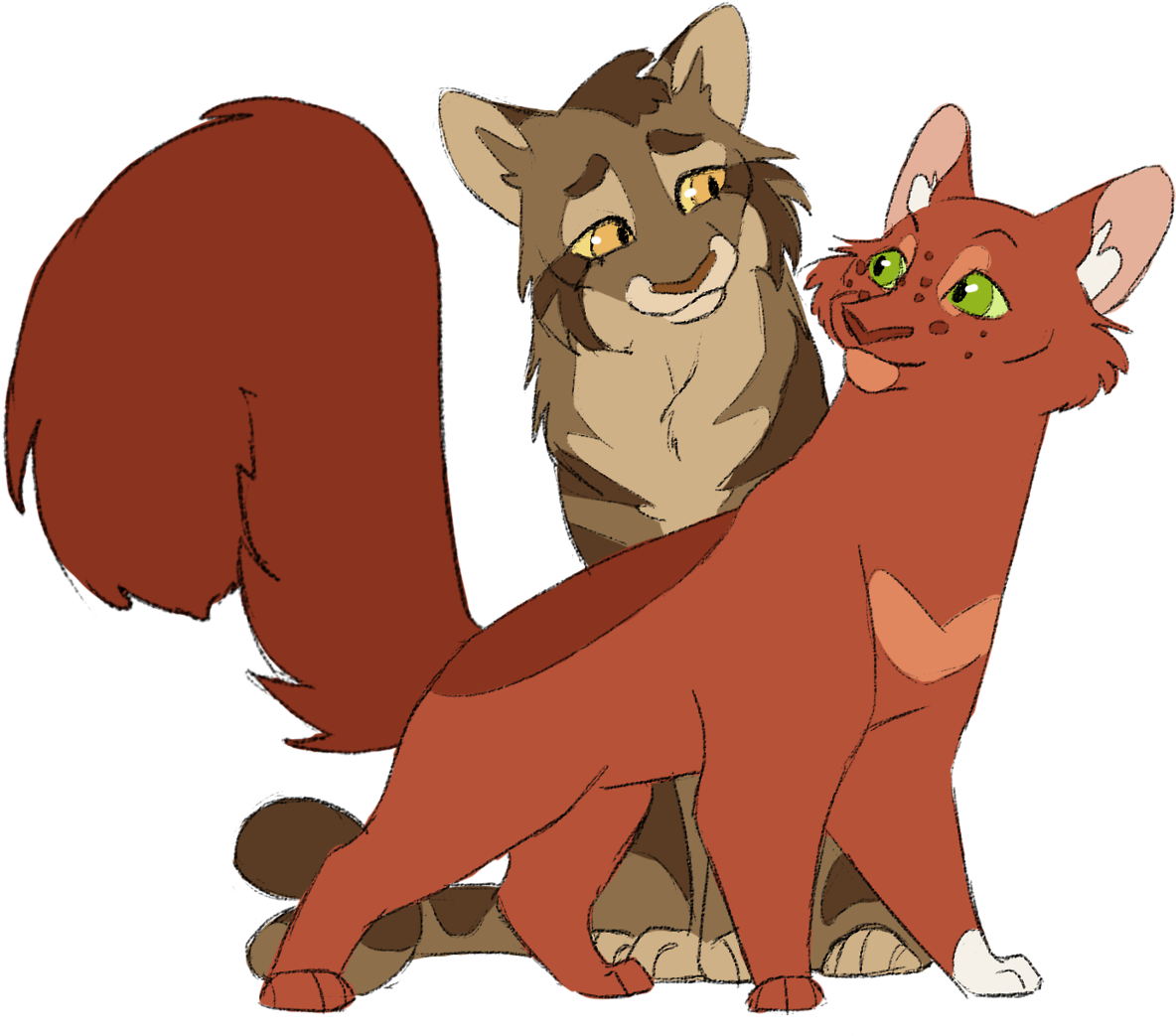 Leafpool And Squirrelflight - Squirrelflight (1280x1076)