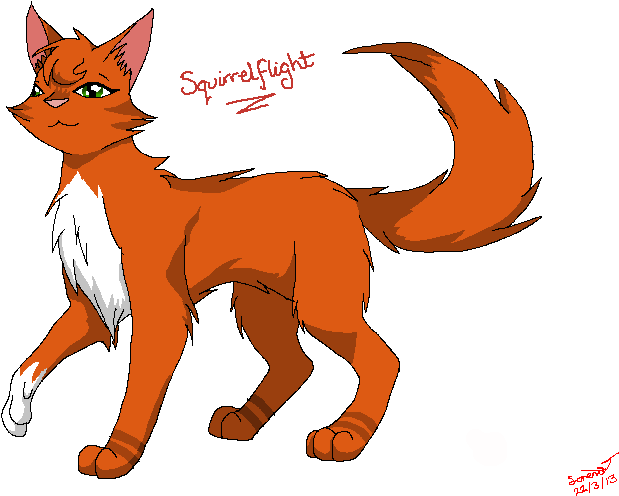 Squirrelflight - - - By Skybluearts - - Squirrelflight Warrior Cats Pintrest (738x513)