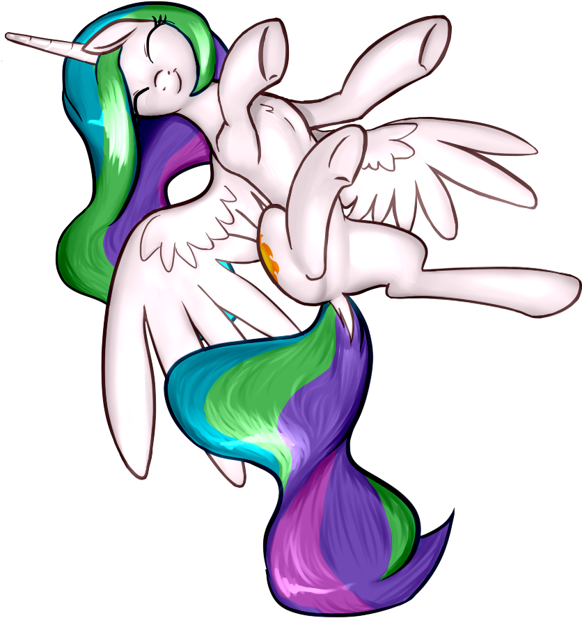 Nadnerbd, Cute, Cutelestia, Eyes Closed, Flying, Happy, - Illustration (883x921)