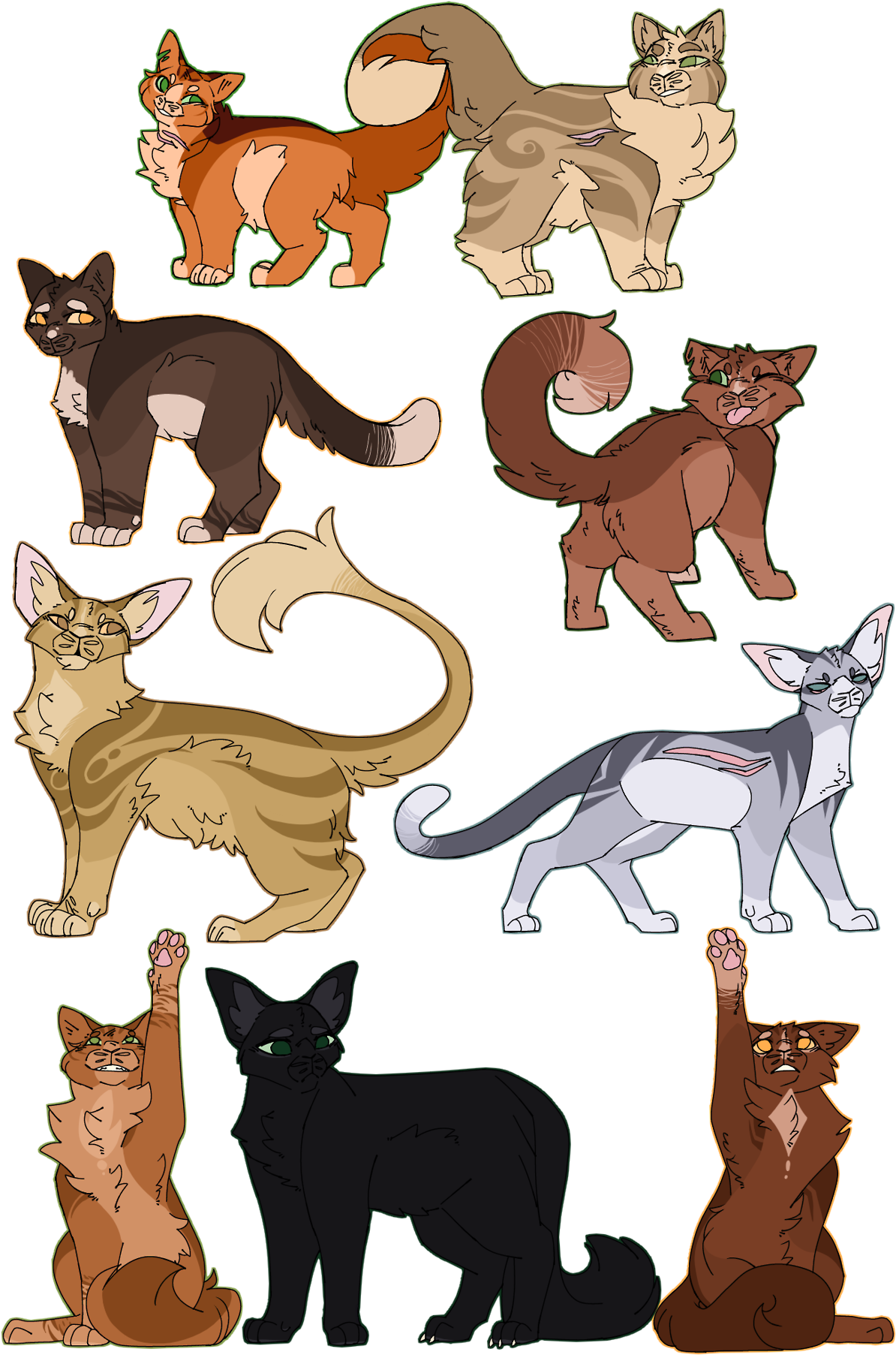 Thunderclan Warrior Cats Warriors Warrior Cats Design - Warriors (1280x1829)