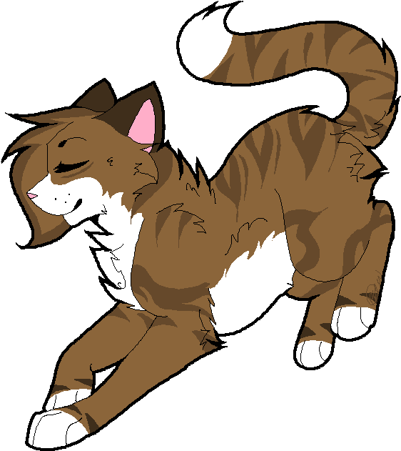 Floating Leafpool By Meadowllark - Leafpool Warrior Cat Gif (568x644)