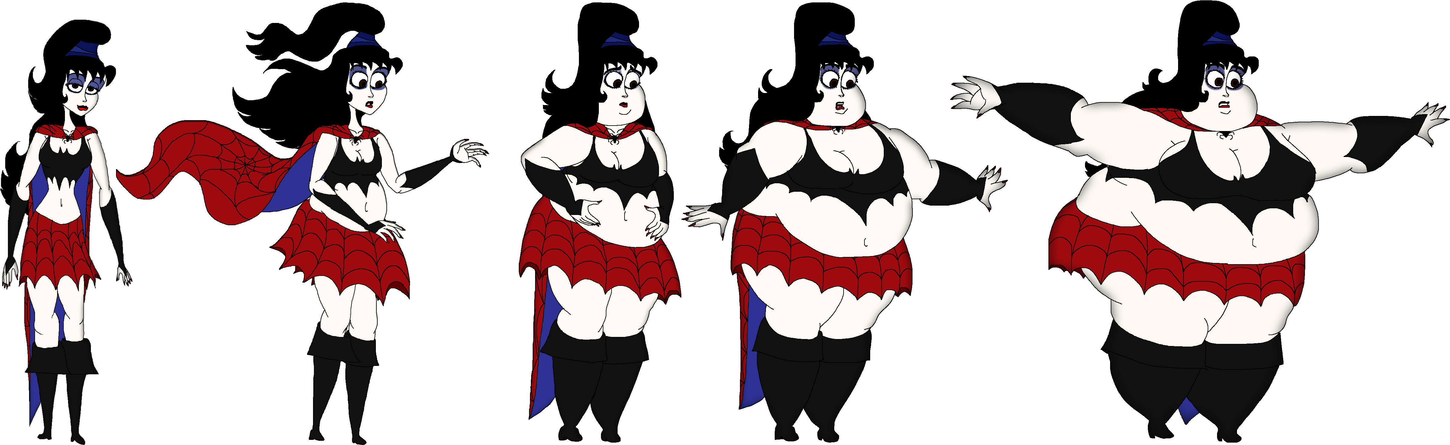 Lydia's Weight Gain By Artist-srf - Cartoon (5243x1665)