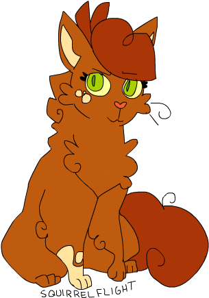 Warrior Cats Nifty Senpai Squirrelflight (500x434)