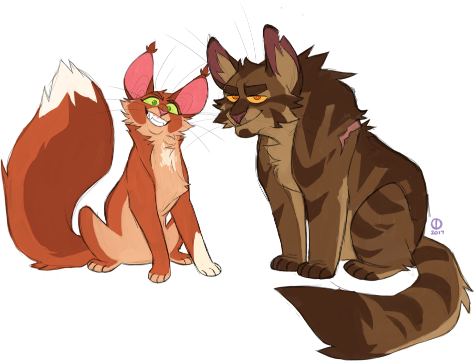 Big Hubby - Warrior Cats Squirrelflight And Brambleclaw (1024x736)