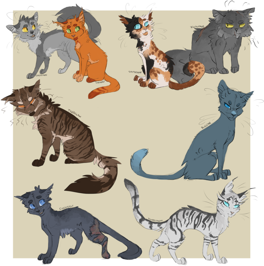 A Buncha Warrior Designs I've Done Over The Past Few - Warriors (874x915)