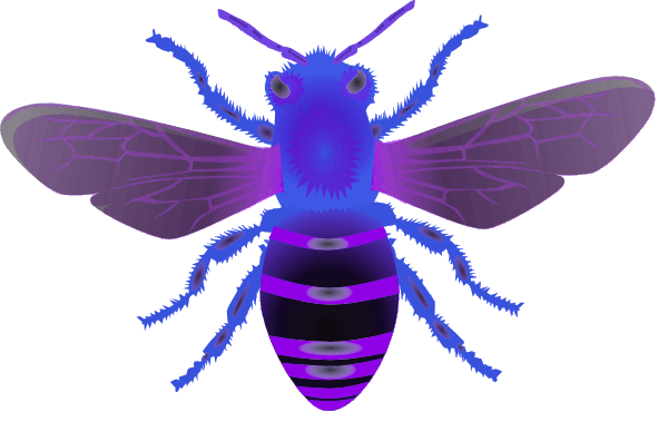 Bee Blue Purple - Soho Garden Dubai Logo (600x379)