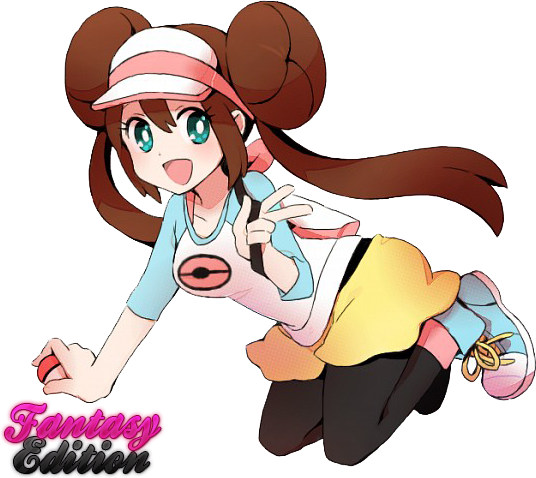 Pokemon Bw2 Female Protagonist Render By Fantasyedition - Poke (536x478)