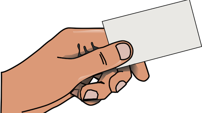 Business Cards Clipart Transparent - Business Card Clip Art (650x364)