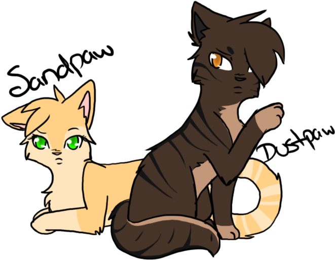 Cat Into The Wild Warriors Dustpelt Sandstorm - Cat Into The Wild Warriors Dustpelt Sandstorm (800x578)