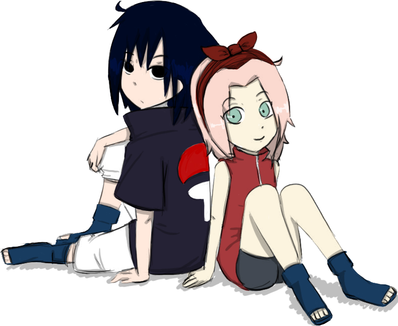 Sasusaku Kid By Malengil - Sasuke Dan Sakura Png (793x649)
