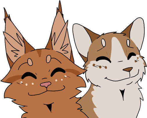 Squirrelflight Leafpool Doodle By Recovery-paws - Cartoon (665x407)