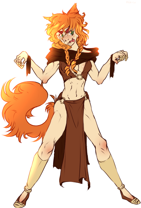 Human Squirrelflight - Klara Crystal Paws Art Human (500x700)