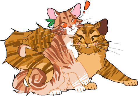 I Got A Lot Of Requests To Draw Leafpool And Mothwing - Warrior Cats Leafpool And Mothwing (500x359)