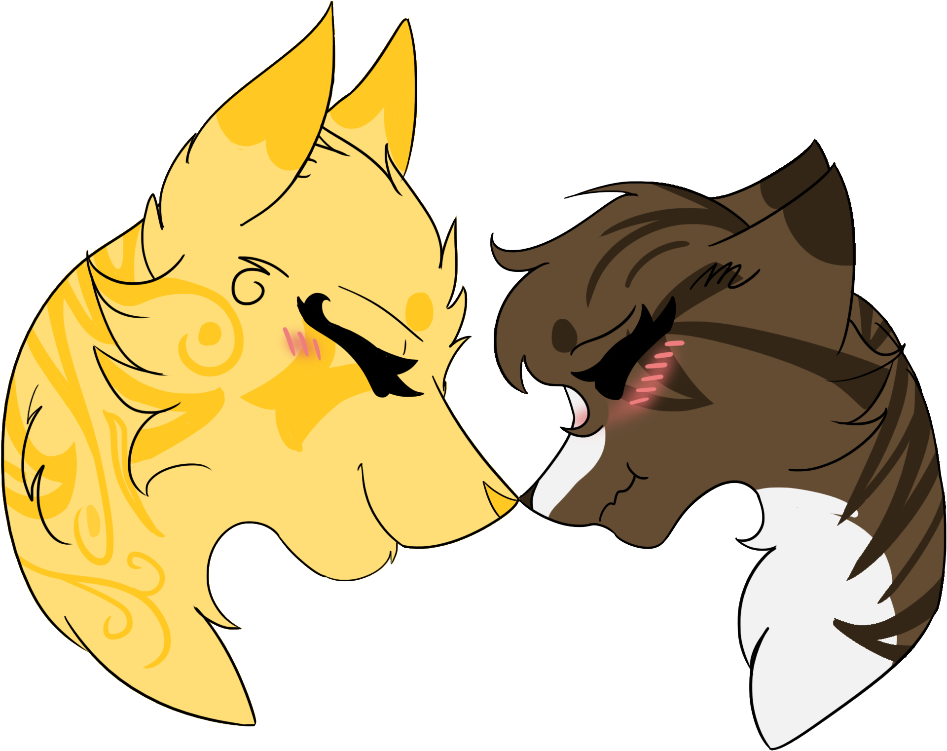 1 - Warrior Cats Leafpool And Mothwing (2000x1551)