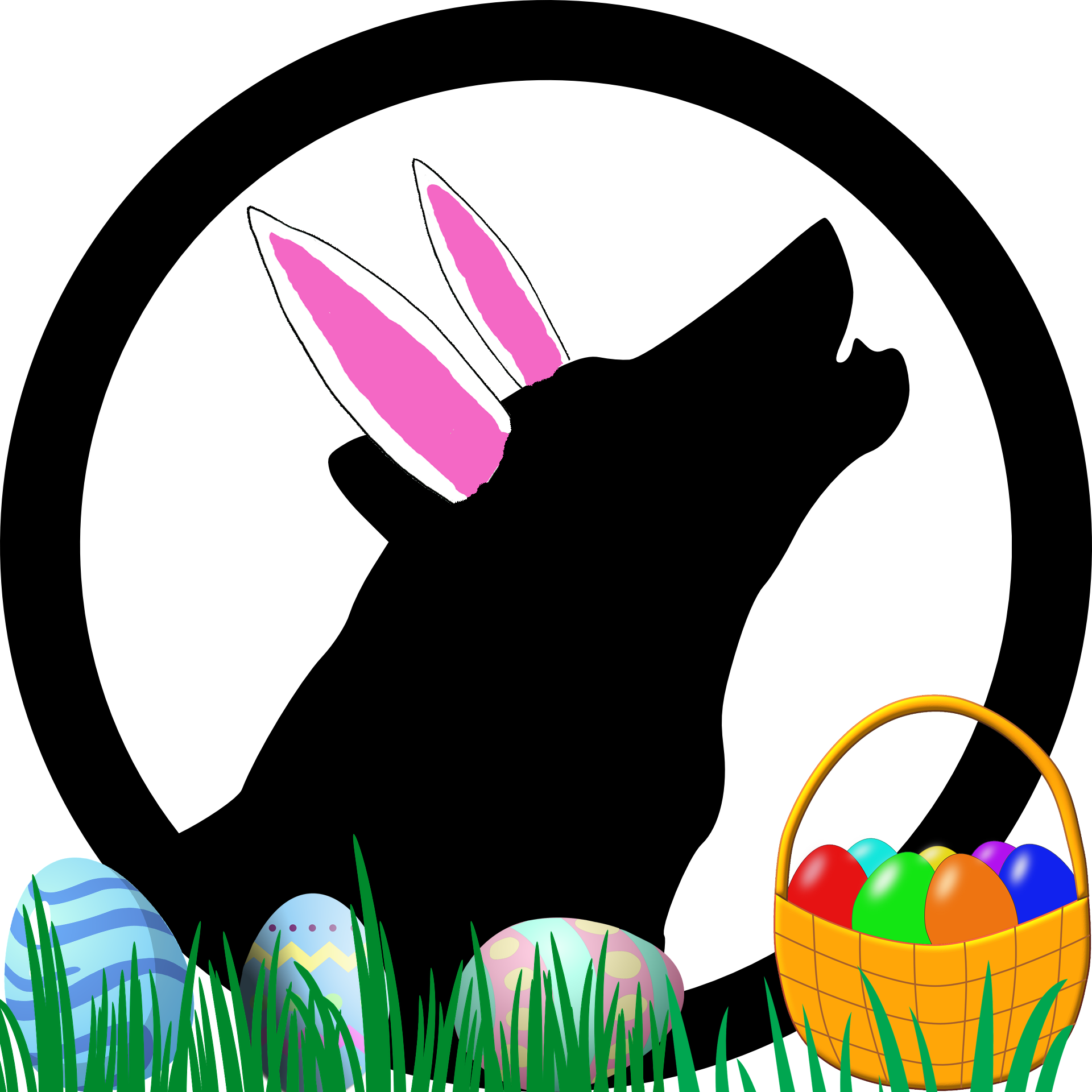 Easter Wolf - Wolf Icon (1920x1920)