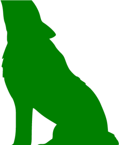 Green Wolf Cliparts - Black Wolf Logo Transparent (640x480)
