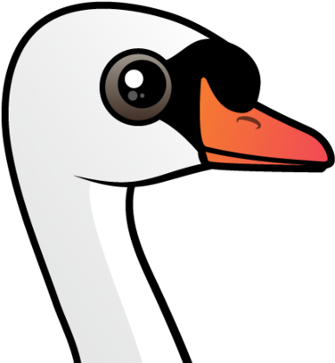 About The Mute Swan - Cartoon Mute Swan (440x440)