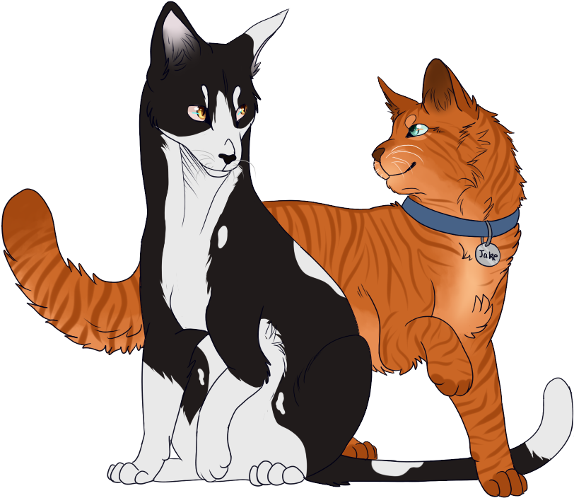 Tallstar And Jake By Spottedfire23 - Warriors Cats Jake X Tallstar (1012x790)