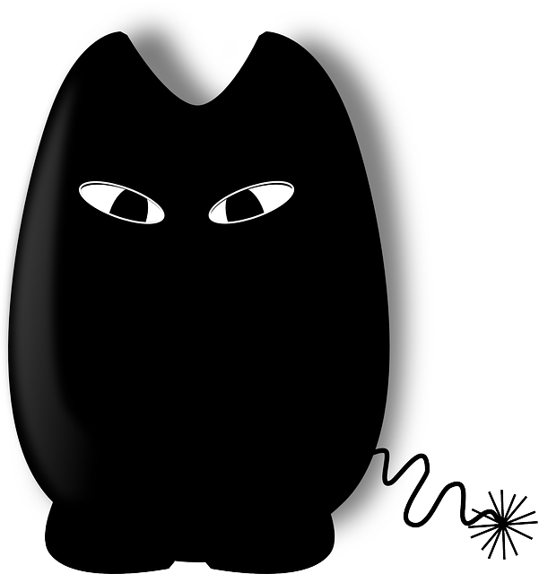 Bomb, Black, Troll, Wight, Match Cord, Fuze, Fuse - Clip Art (601x640)
