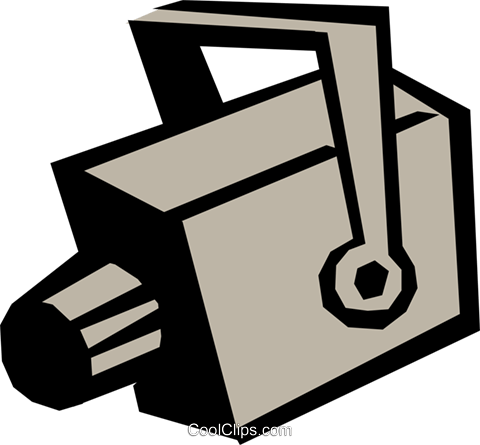 Surveillance Camera Royalty Free Vector Clip Art Illustration - Surveillance Camera Royalty Free Vector Clip Art Illustration (480x445)