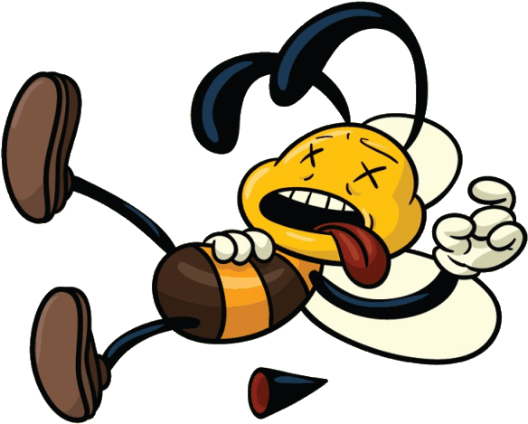 Spock The Vegan - Cartoon Bees (600x491)