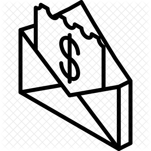 Pay Check Icon - Mail (512x512)