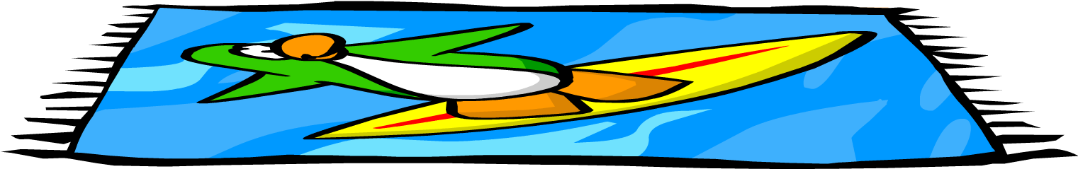 Surfbeachtowel4 - Beach Towel Clipart Png (1520x960)