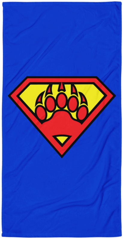 Super Bear Beach Towel Swish Embassy - Towel Superman (900x900)
