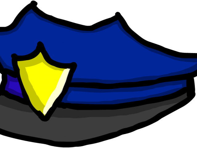 How To Draw A Police Hat - Clip Art (640x480)