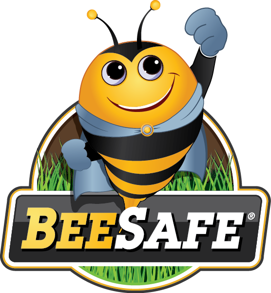 Safe Clipart Bee Safe - Bee Safe Organic Lawn Care (556x602)