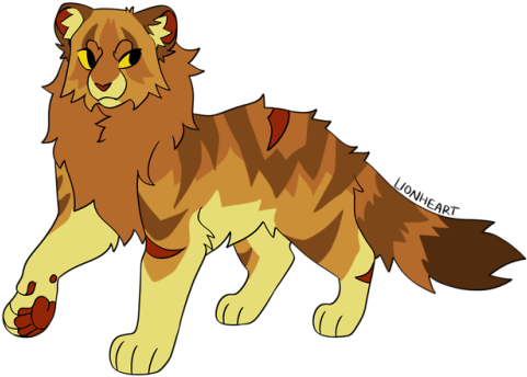 Warrior Cats Lionheart Deputy Thunderclan Starclan - Masai Lion (500x355)